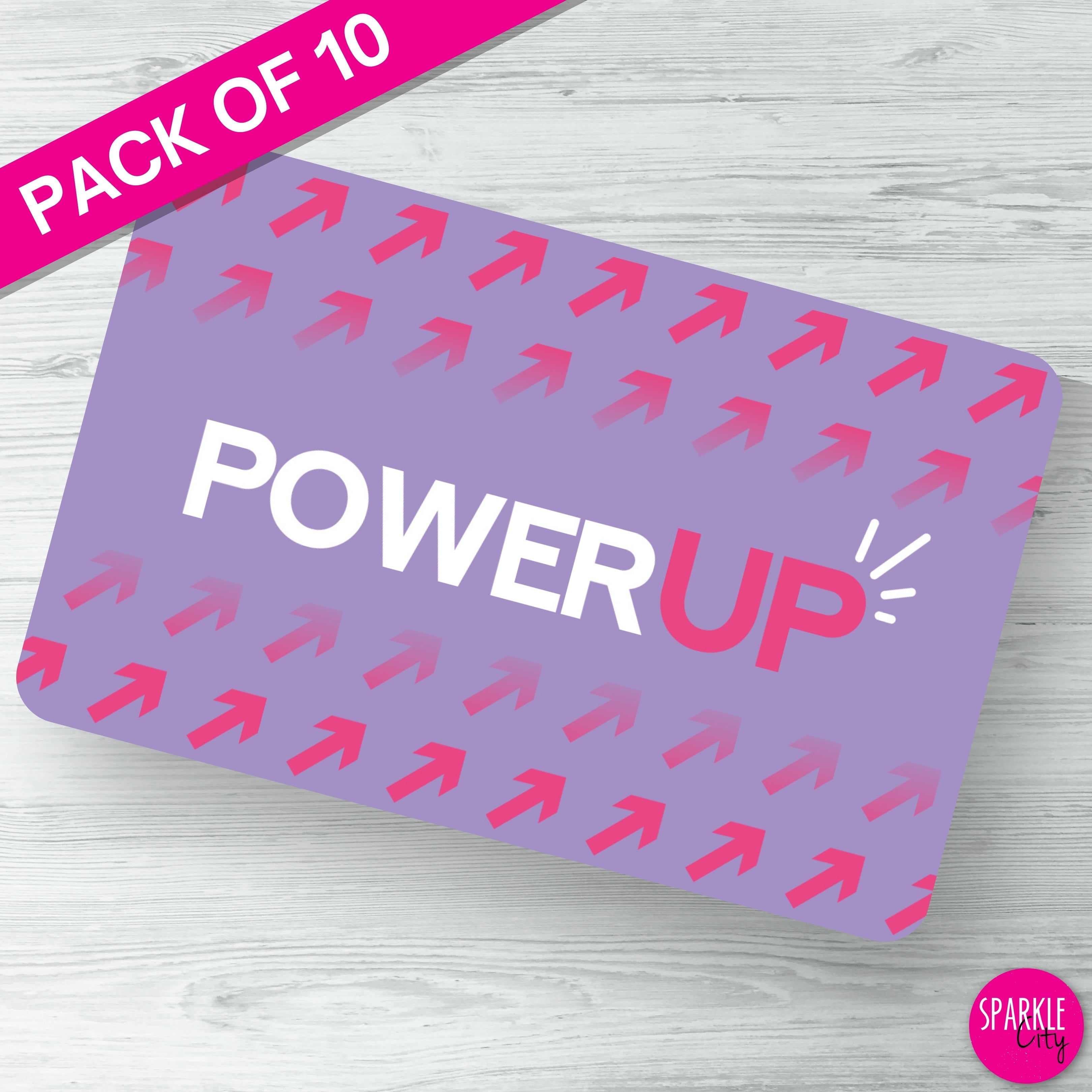 Power UP - Purple Arrow - Postcard