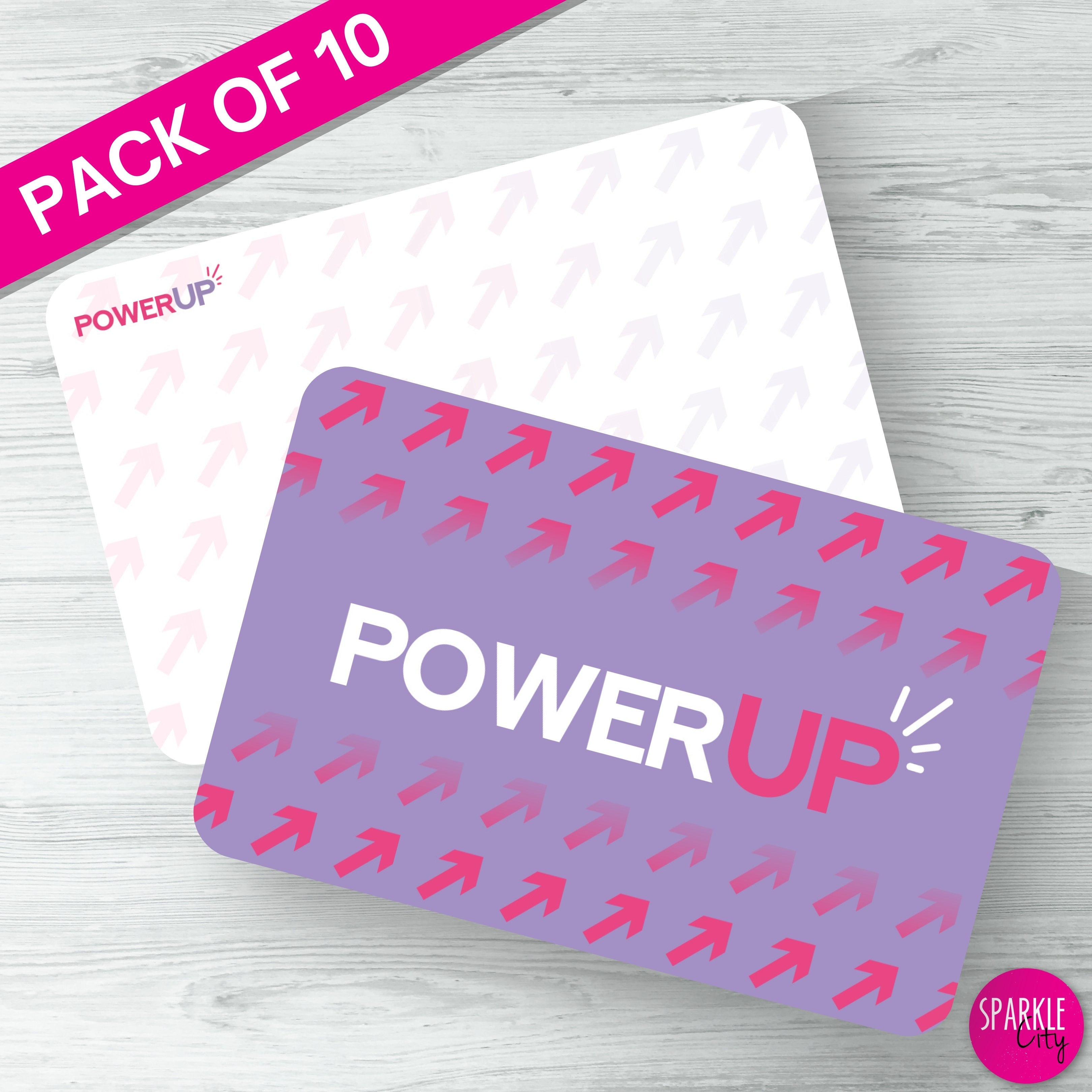 Power UP - Purple Arrow - Postcard