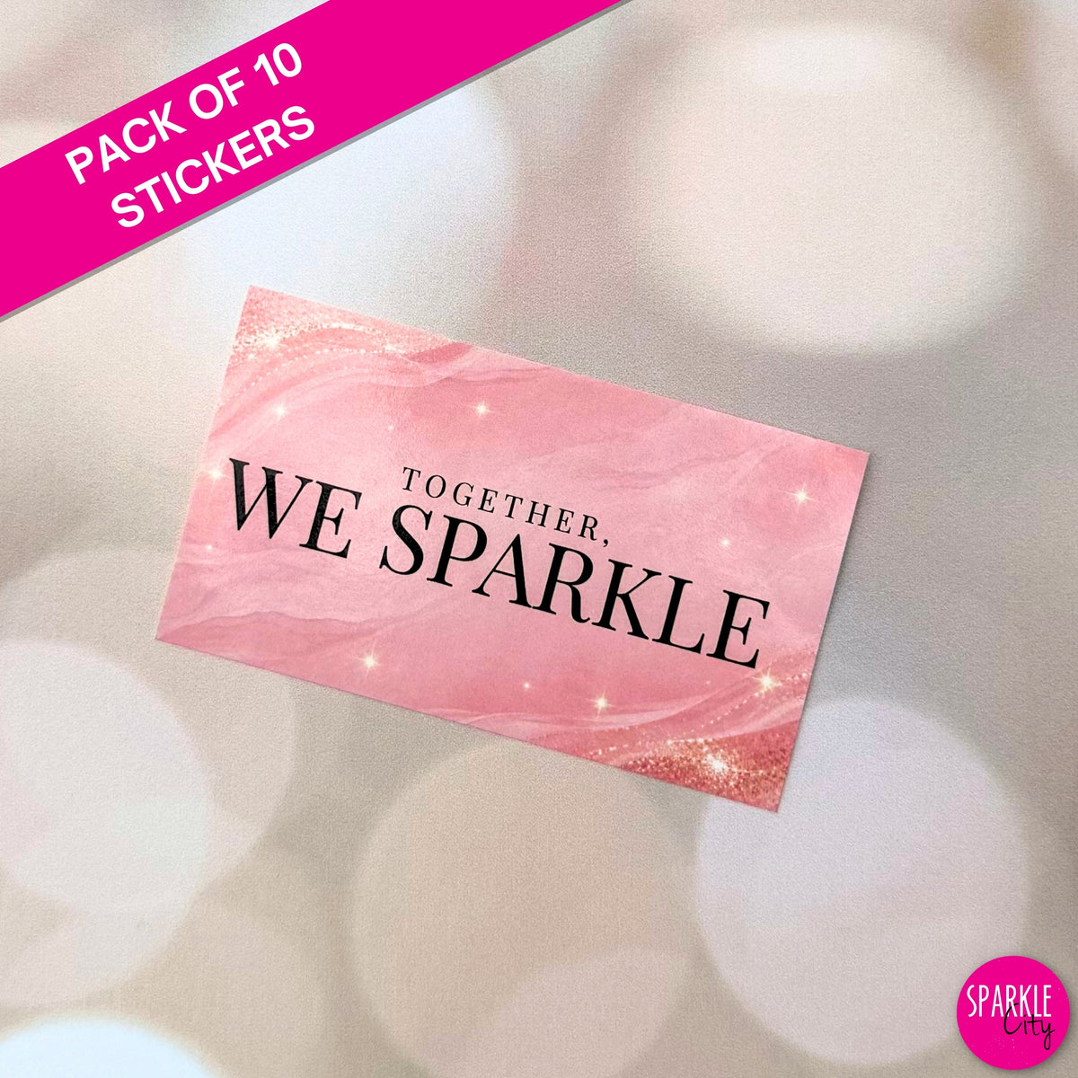 Together We Sparkle - Rectangle Sticker