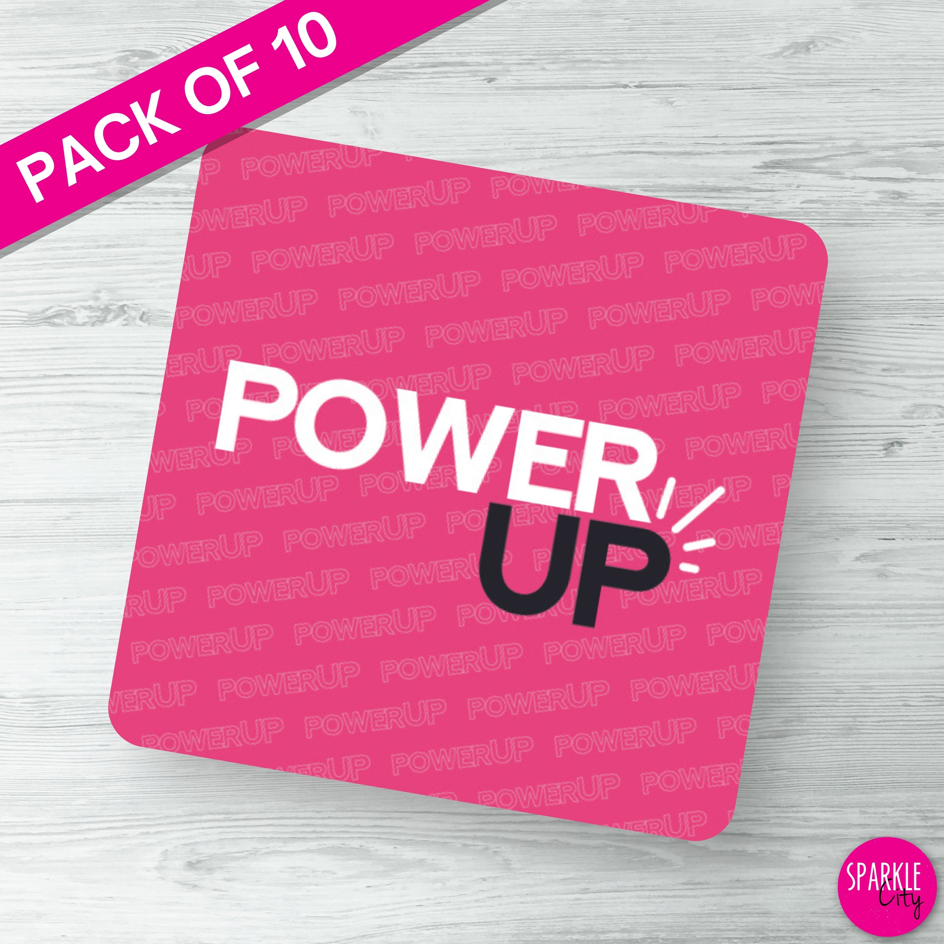 Power UP - Square Sticker