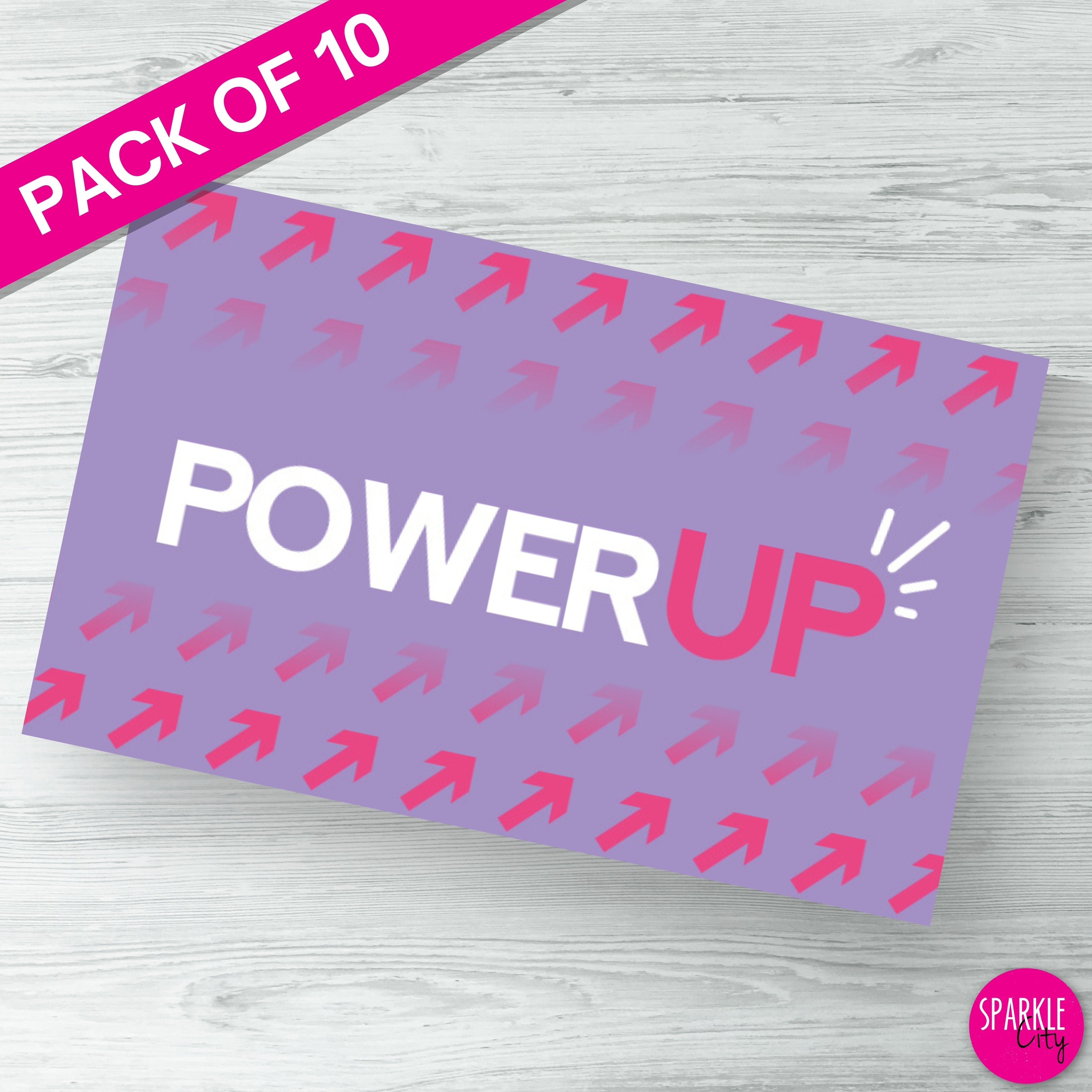 Power UP - Rectangle Sticker