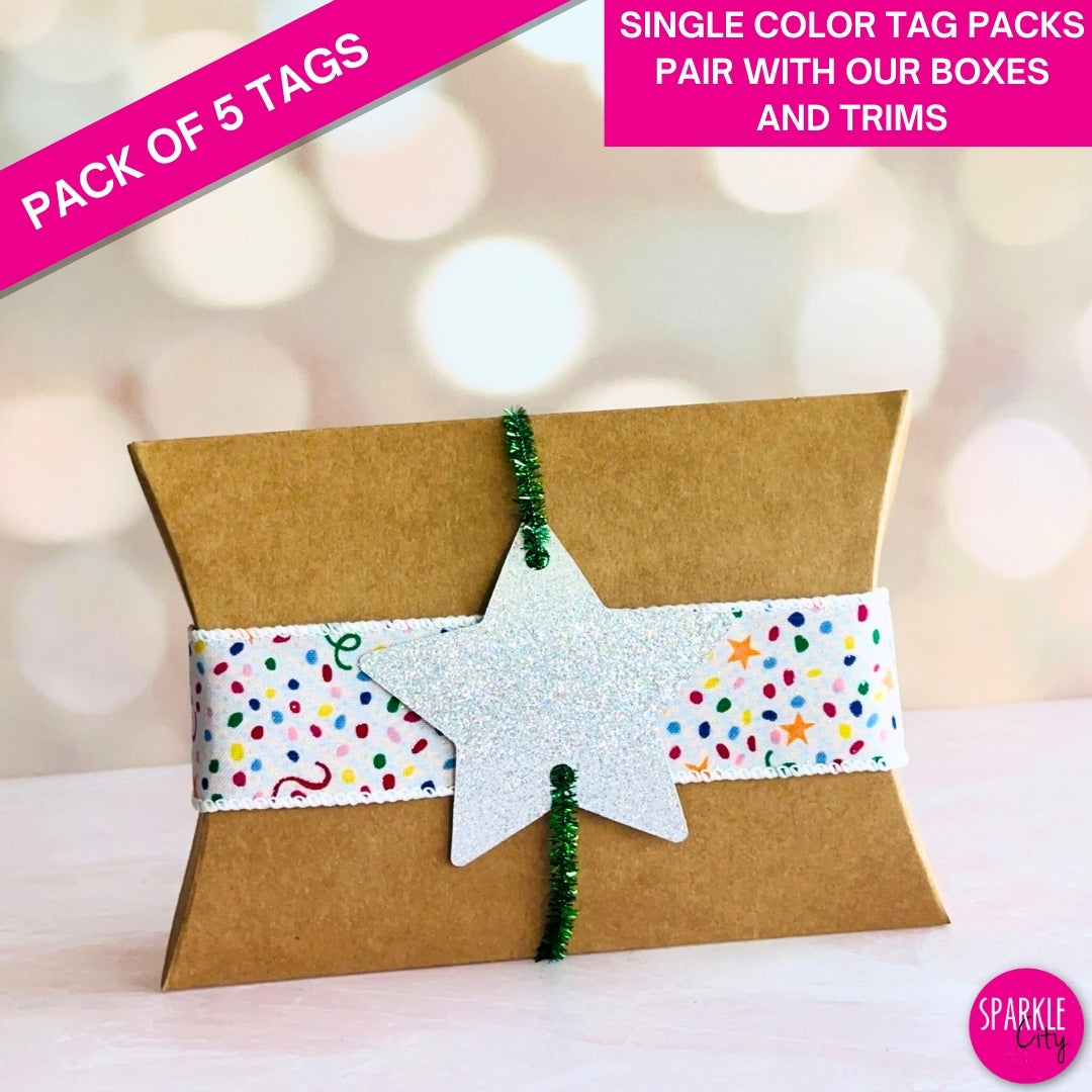 Glitter Sparkle Tags - Star