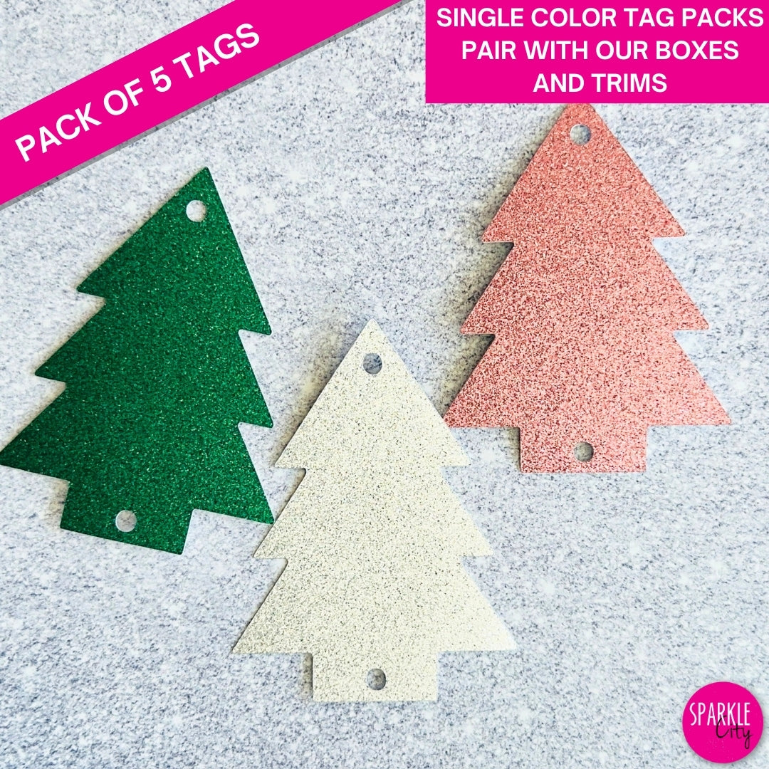 Glitter Sparkle Tags - Tree