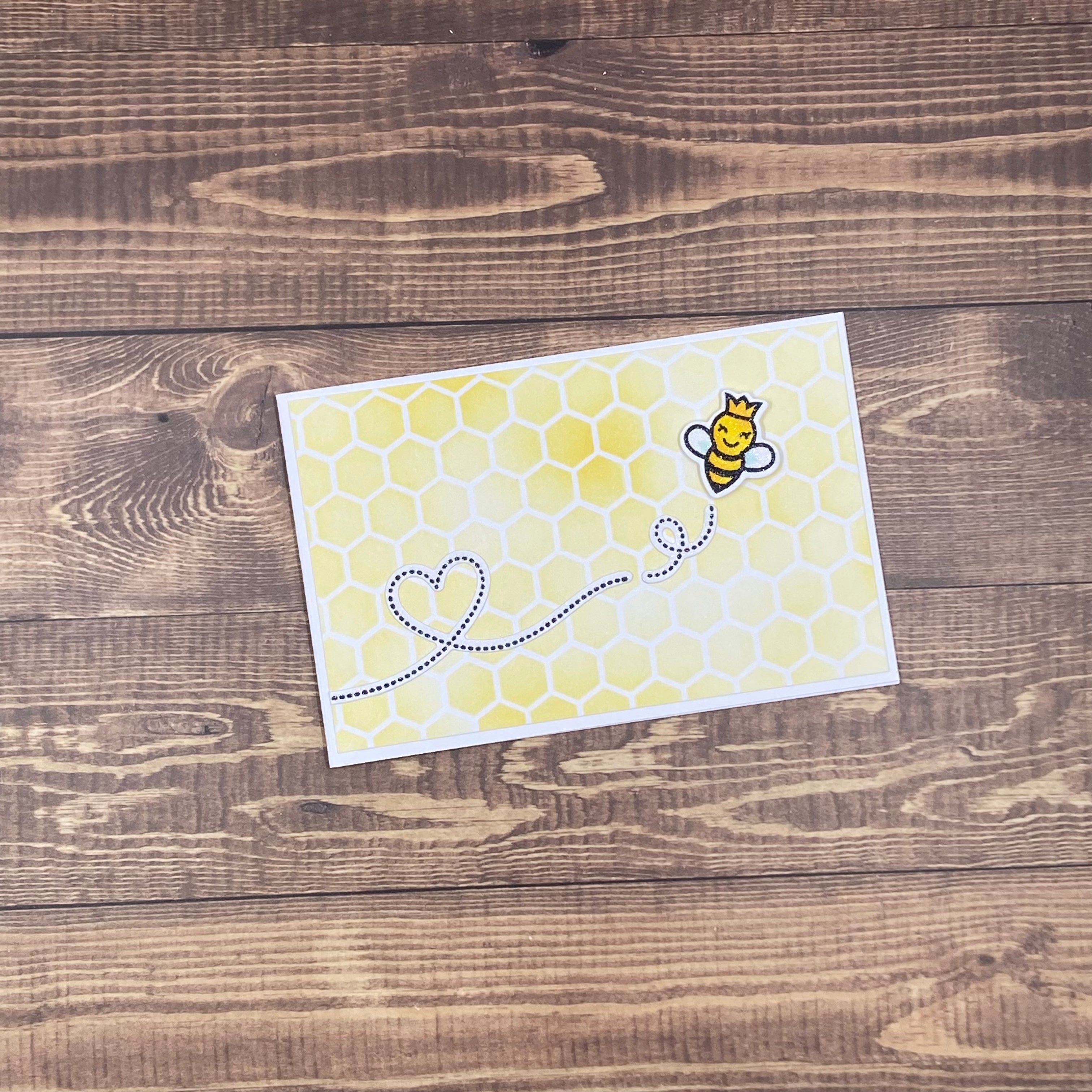 Queen Bee on the move - Handmade Card