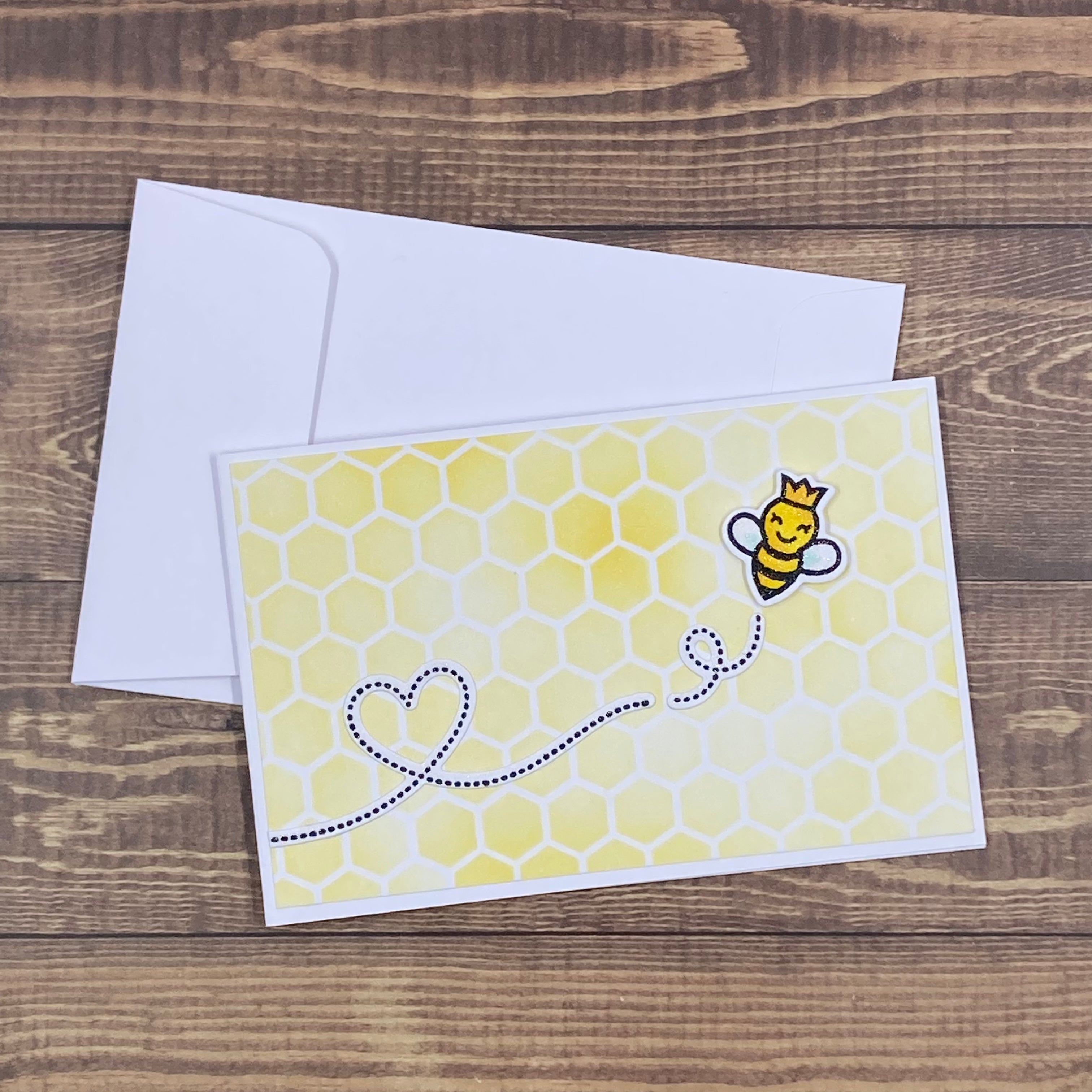 Queen Bee on the move - Handmade Card