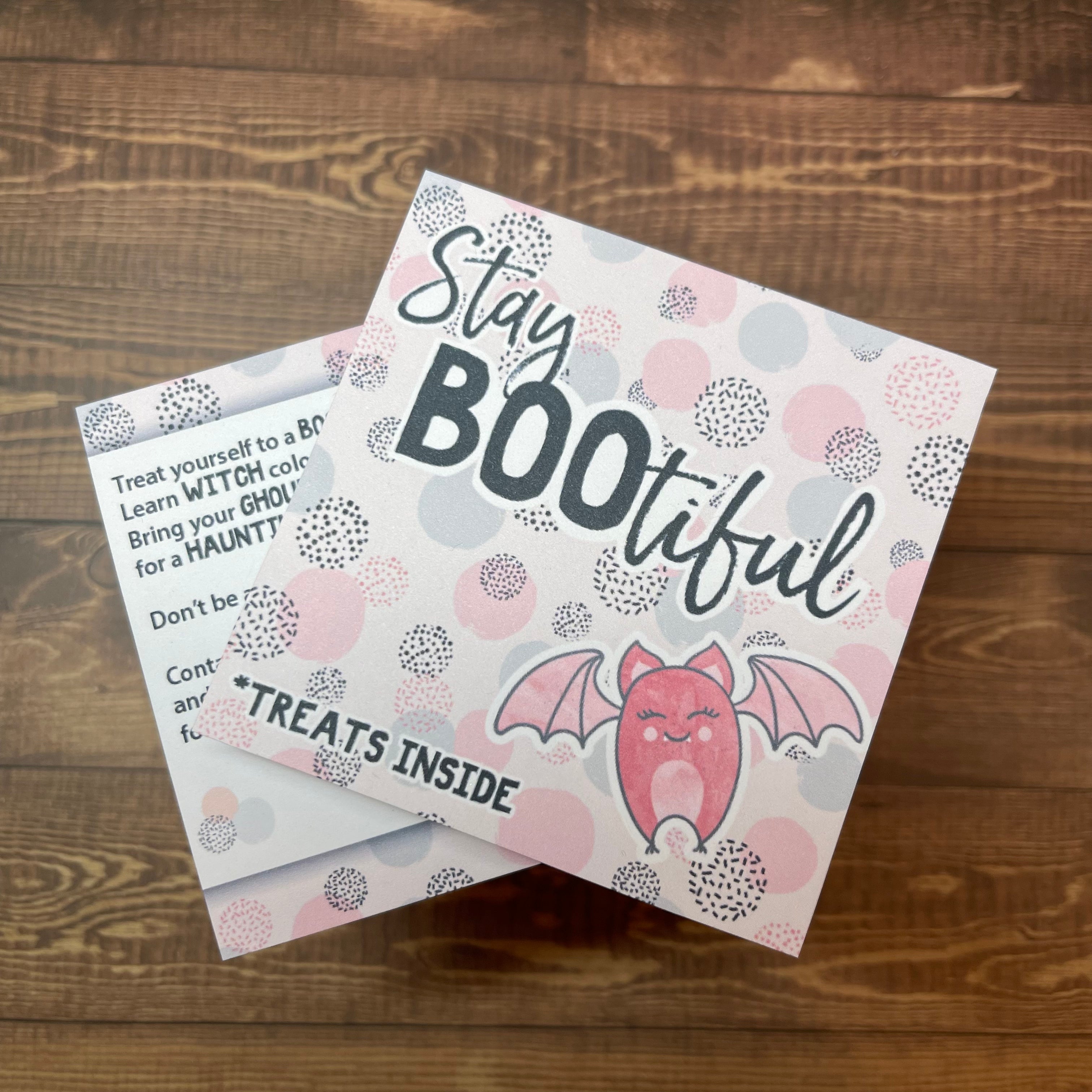 Stay Bootiful Seasonal Square Cards