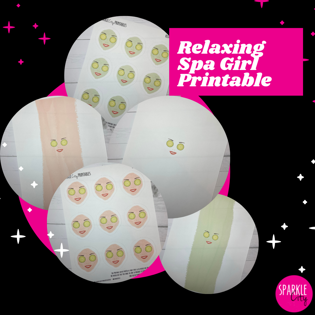 Relaxing Spa Girl Printable File