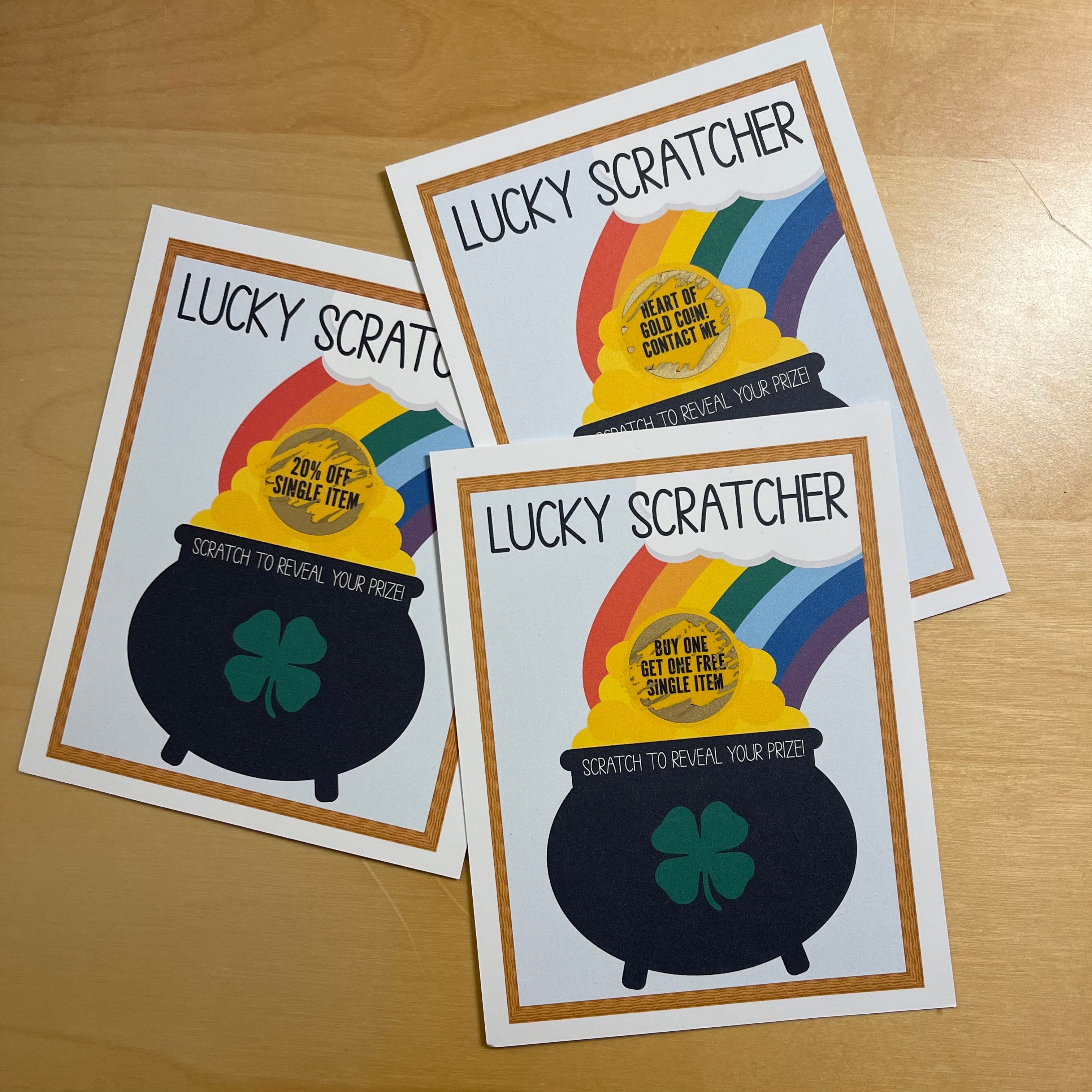 Lucky Scratchers - Customer Promotional Cards with Envelopes