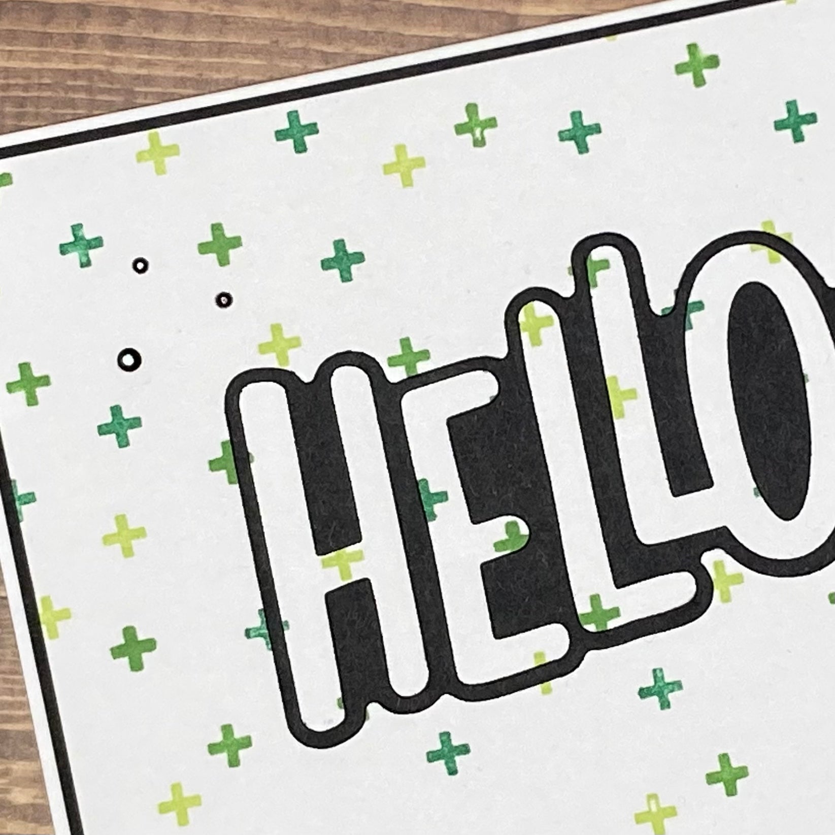 Positive Hello! - Handmade Card