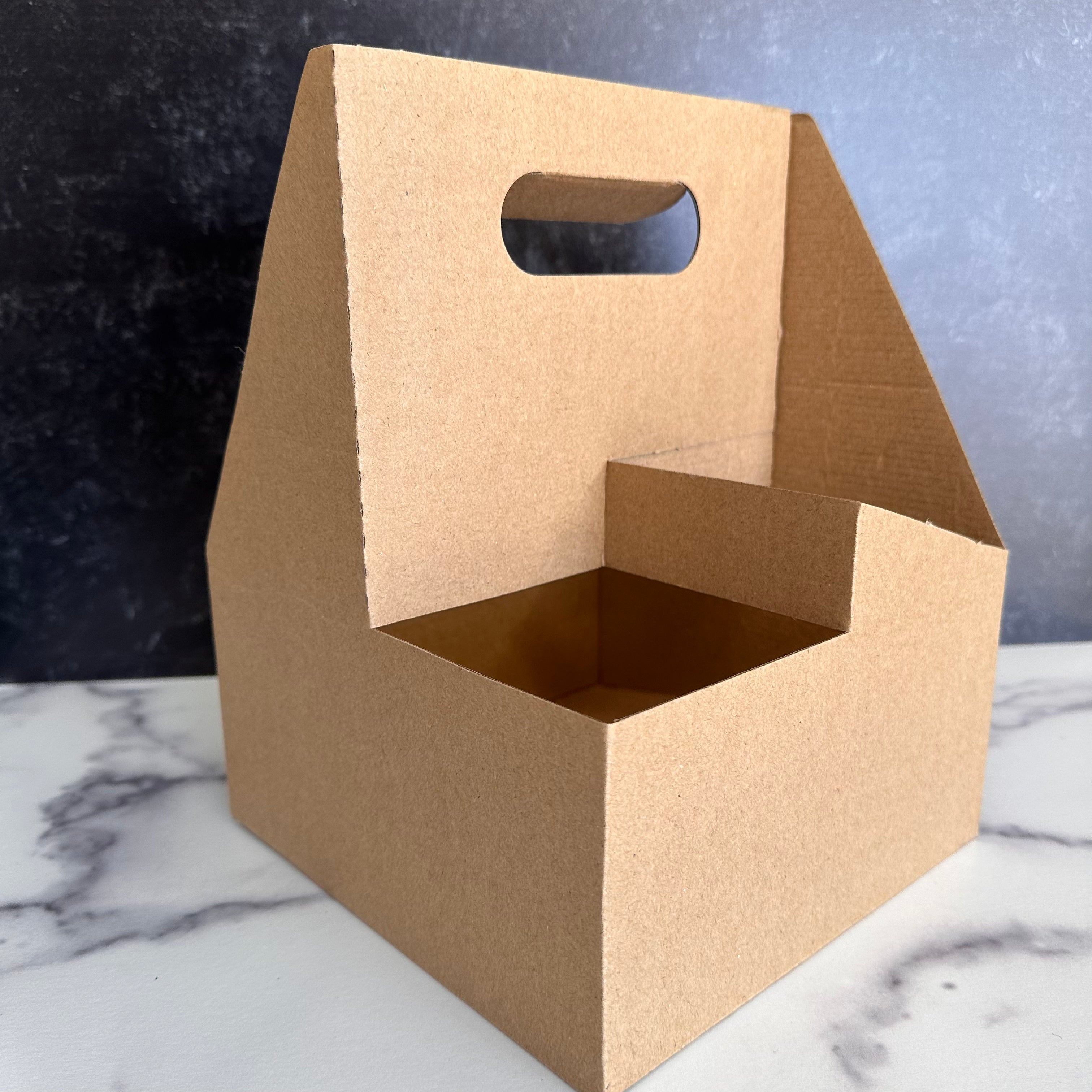 Kraft Paperboard Carrier with Handle