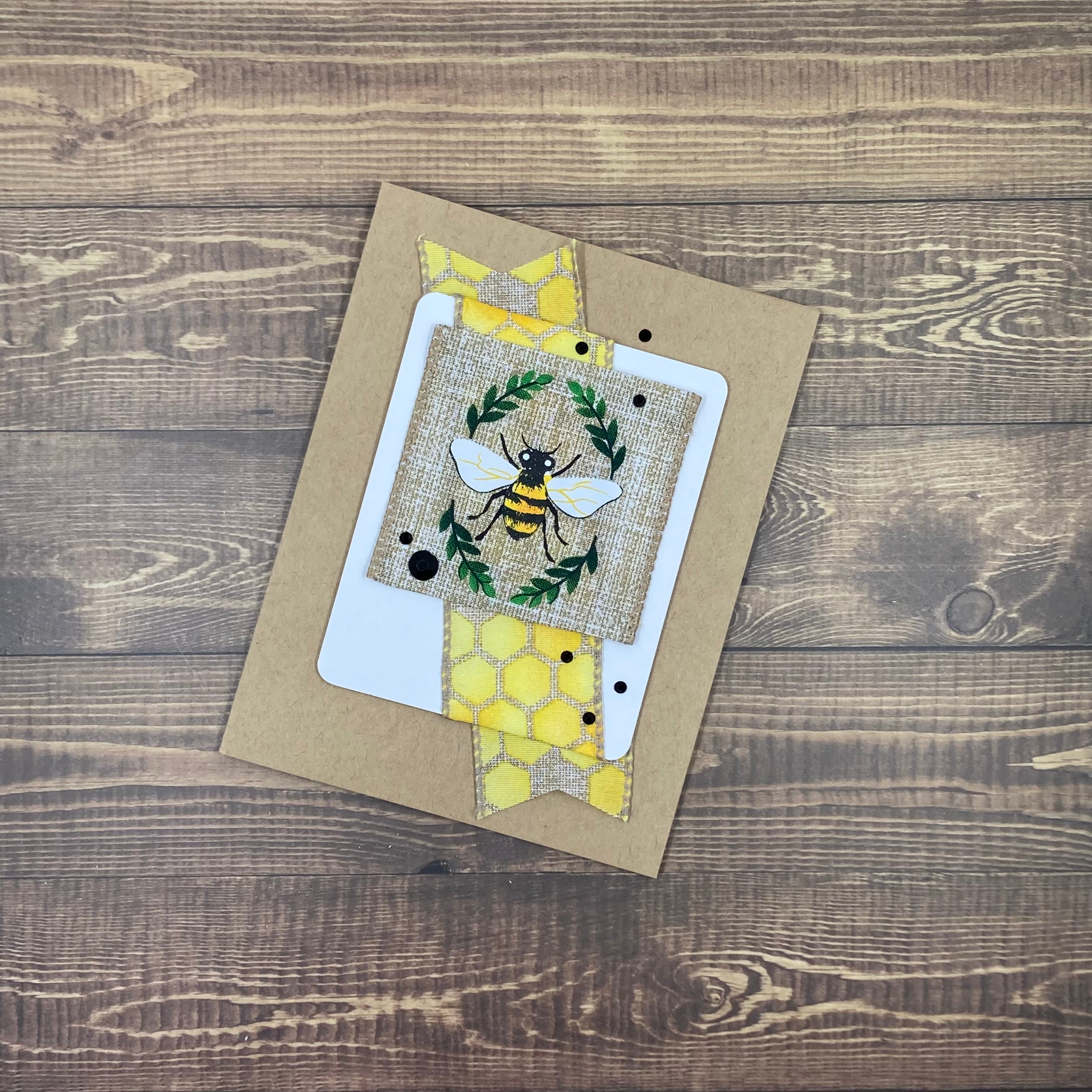 Bee Hive Bling - Handmade Card