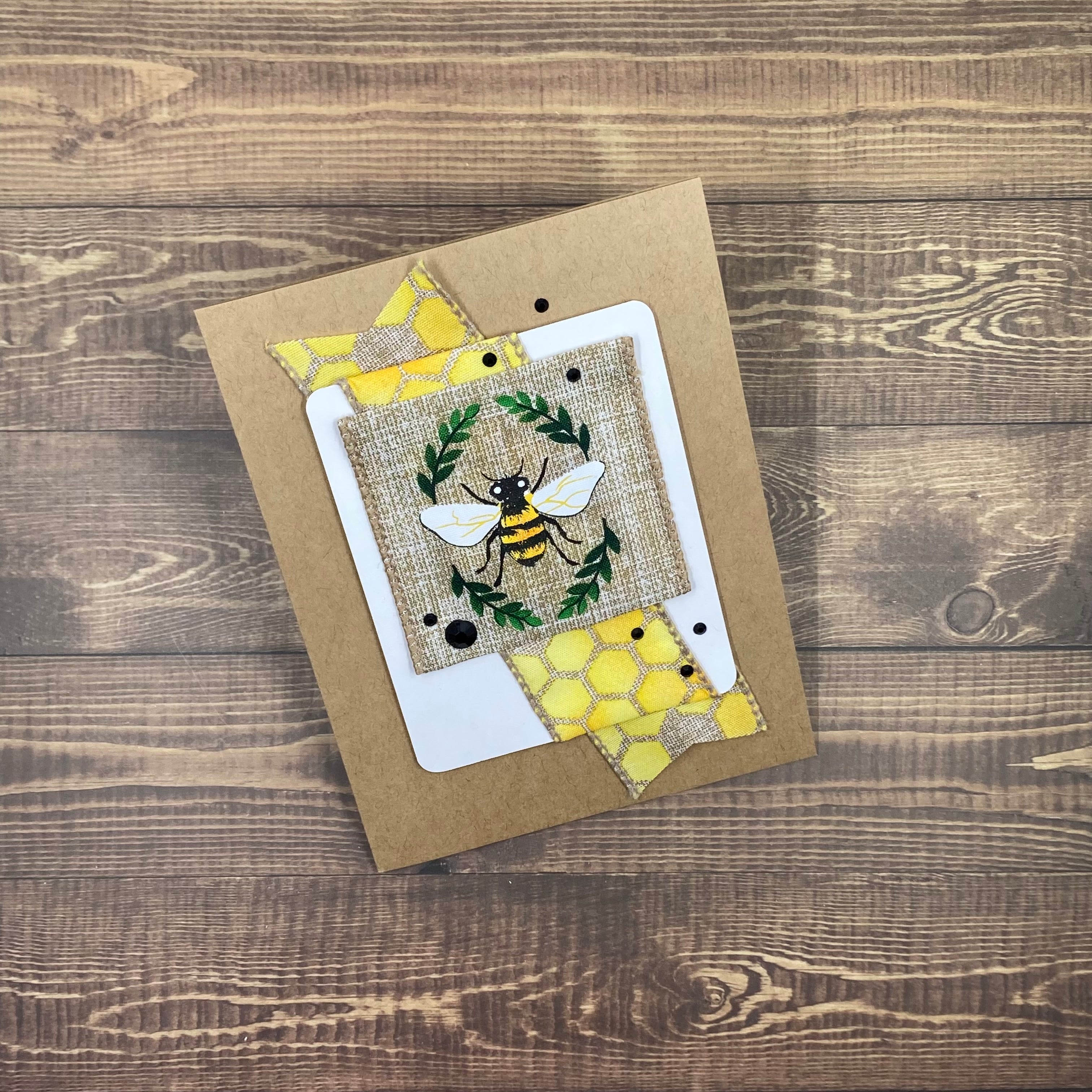 Bee Hive Bling - Handmade Card