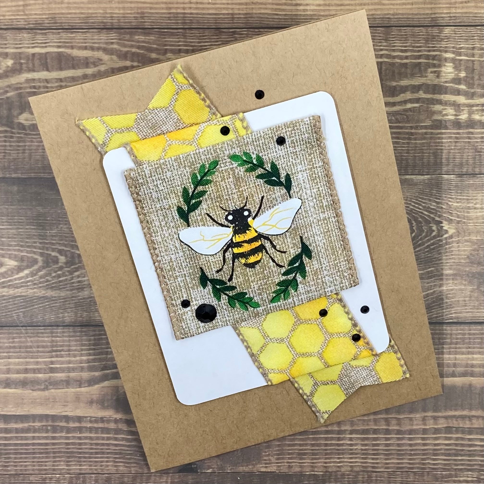 Bee Hive Bling - Handmade Card