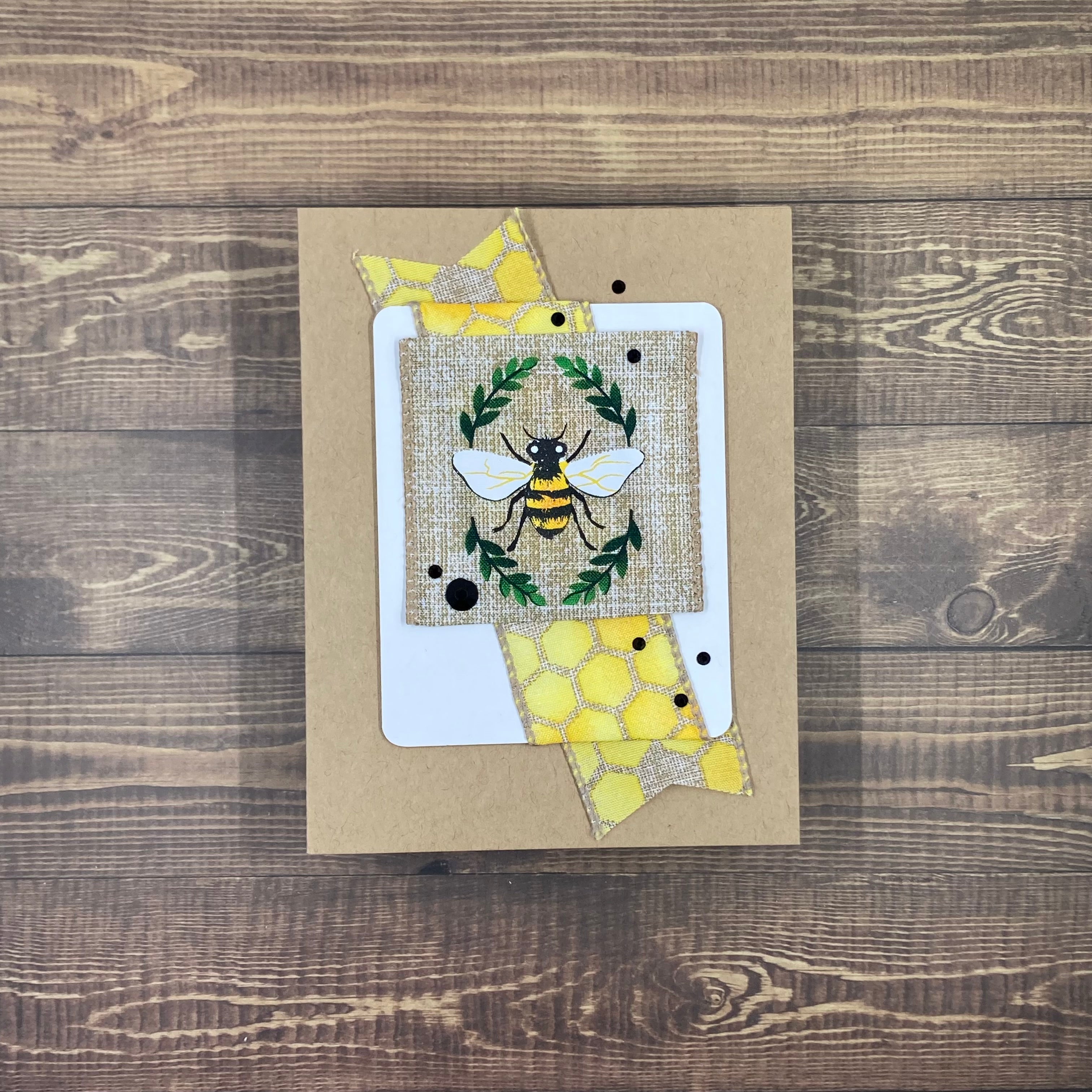 Bee Hive Bling - Handmade Card