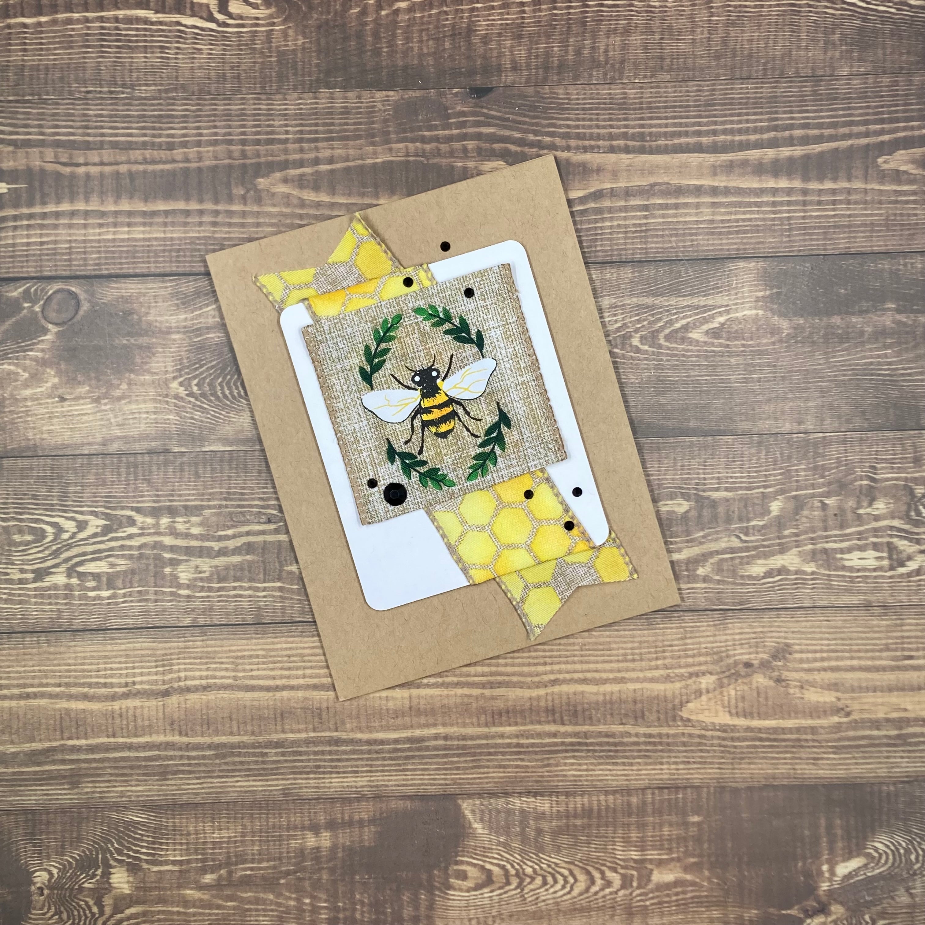 Bee Hive Bling - Handmade Card