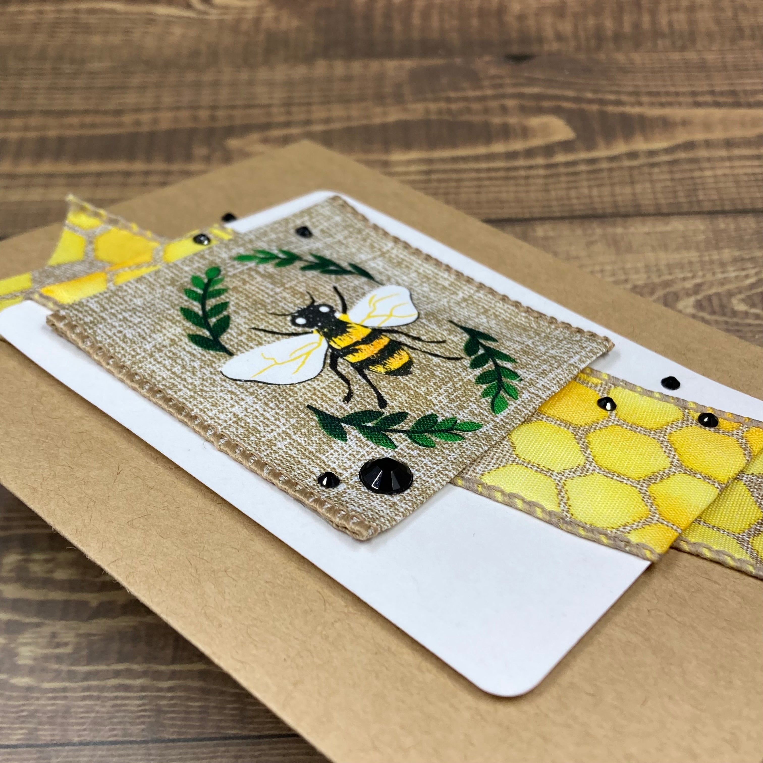 Bee Hive Bling - Handmade Card