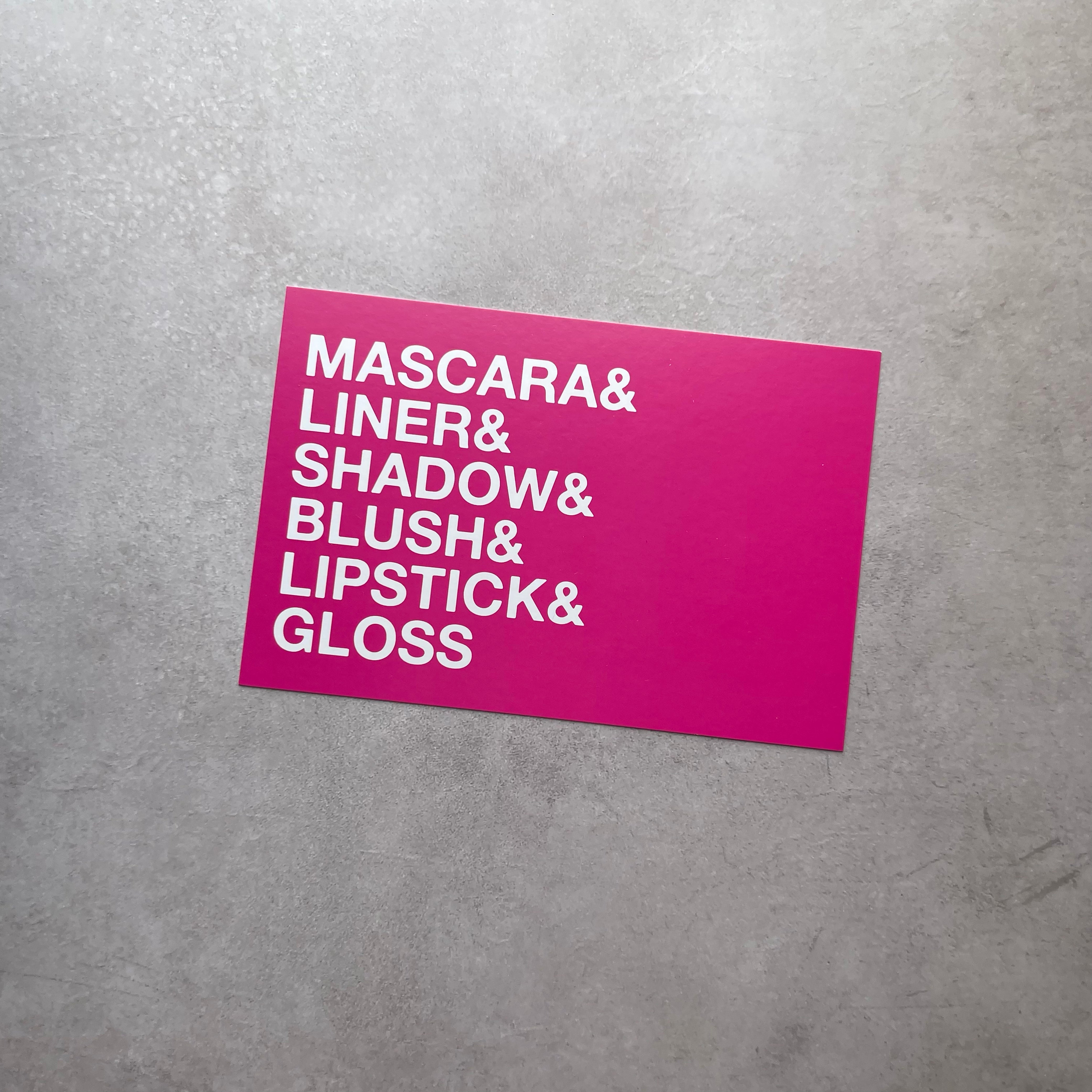 Mascara&... - Postcard