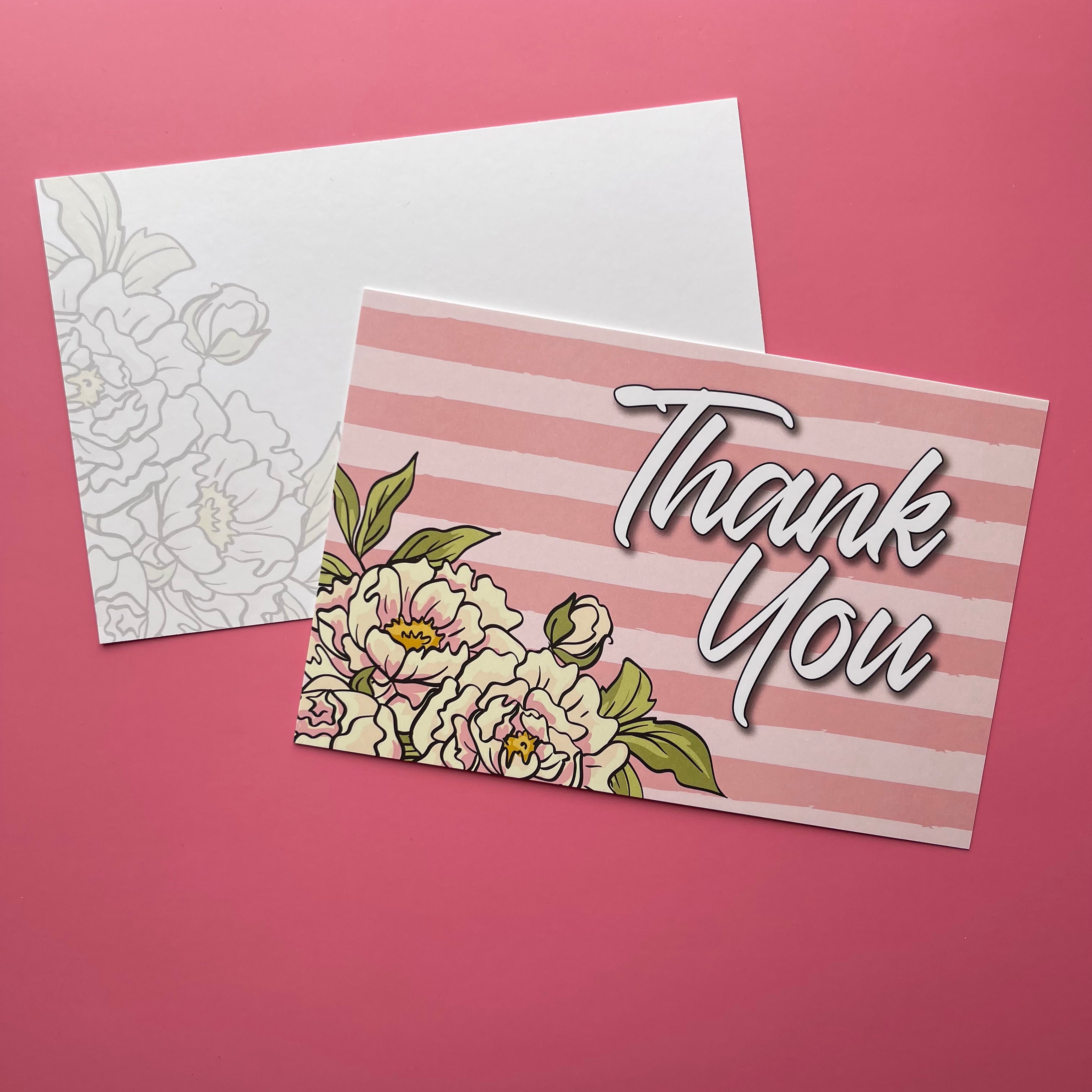 Thank You Floral - Postcard