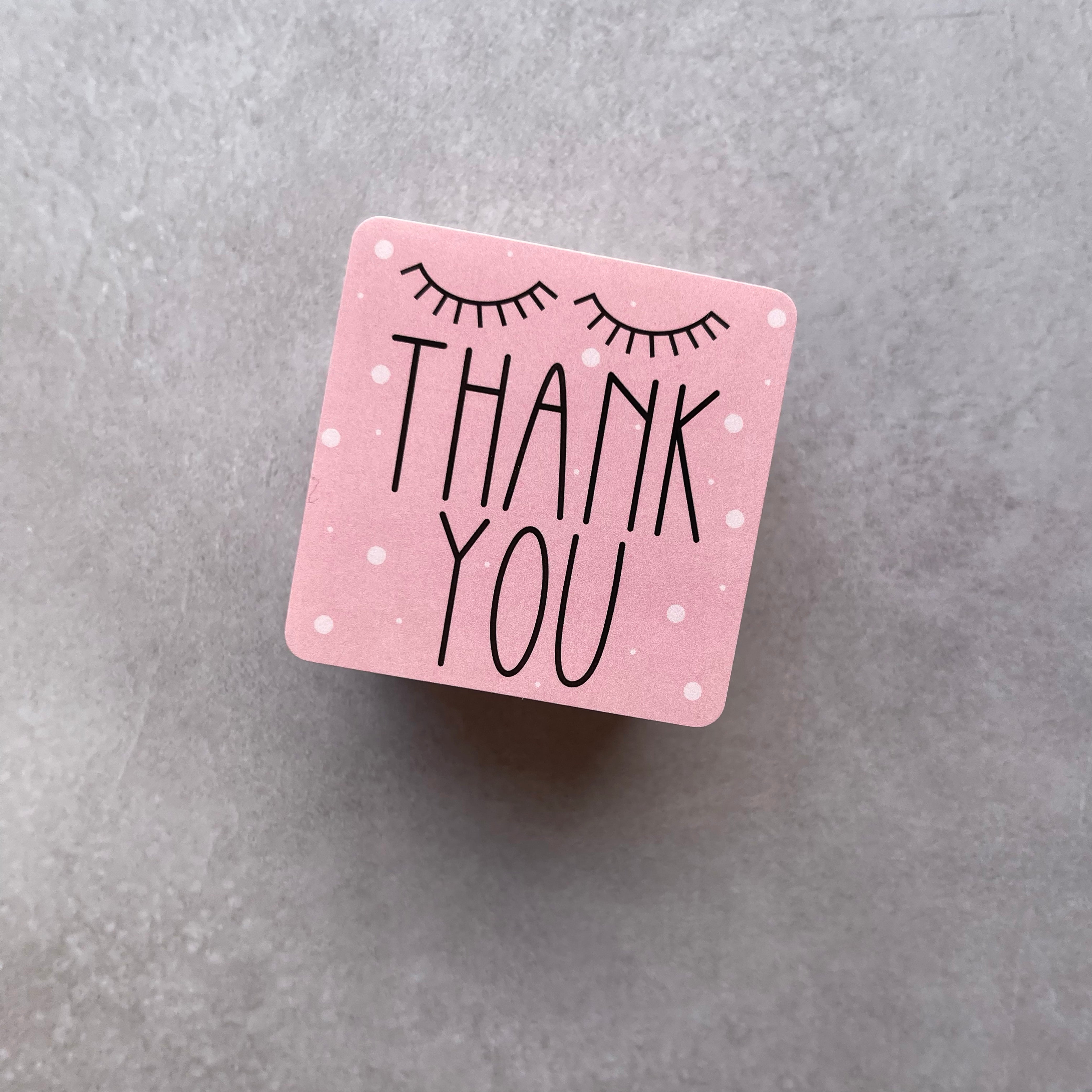 Thank You Lashes - Square Sticker