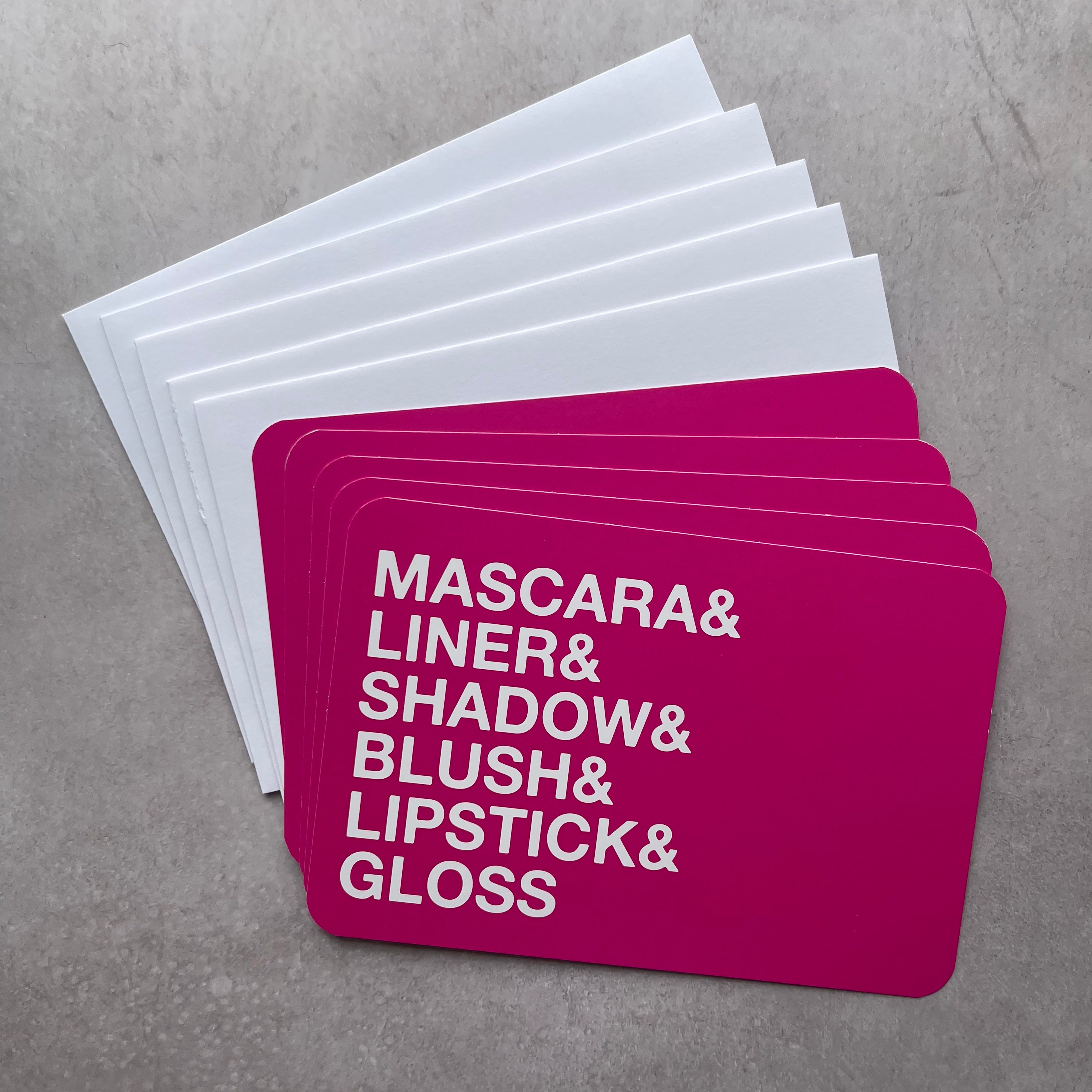 Mascara&... Notecard Sets