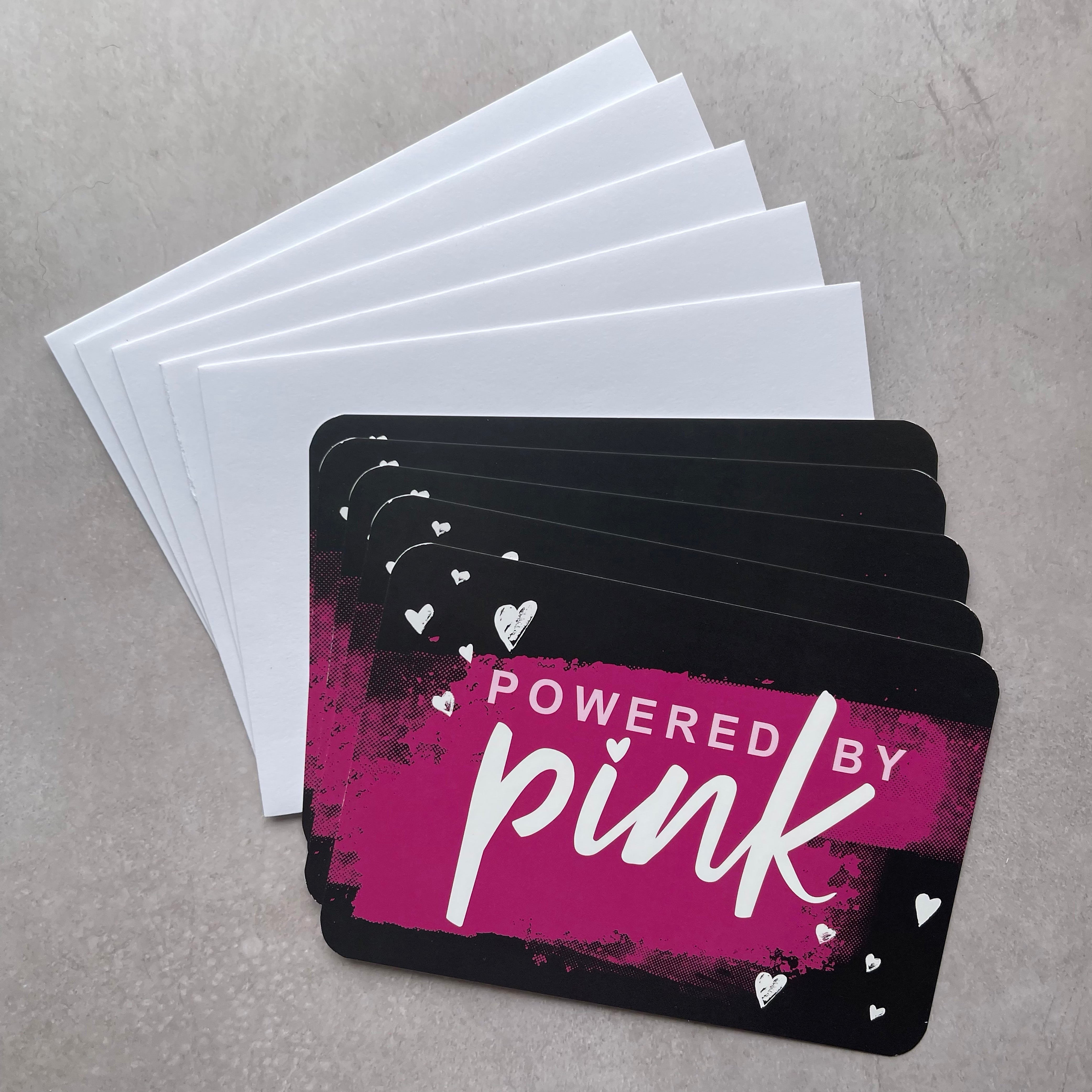 Powered By Pink- Notecard Sets