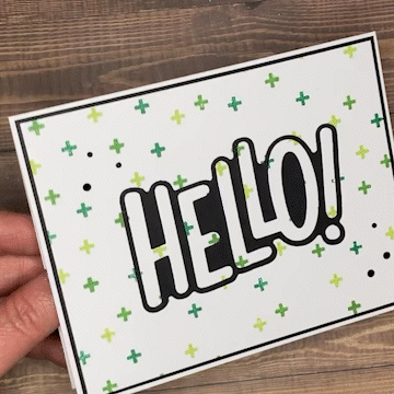 Positive Hello! - Handmade Card