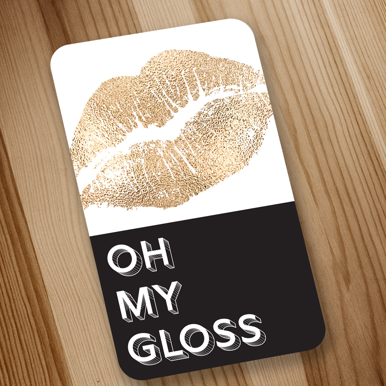 Oh My Gloss Gold Lips - Sample Card