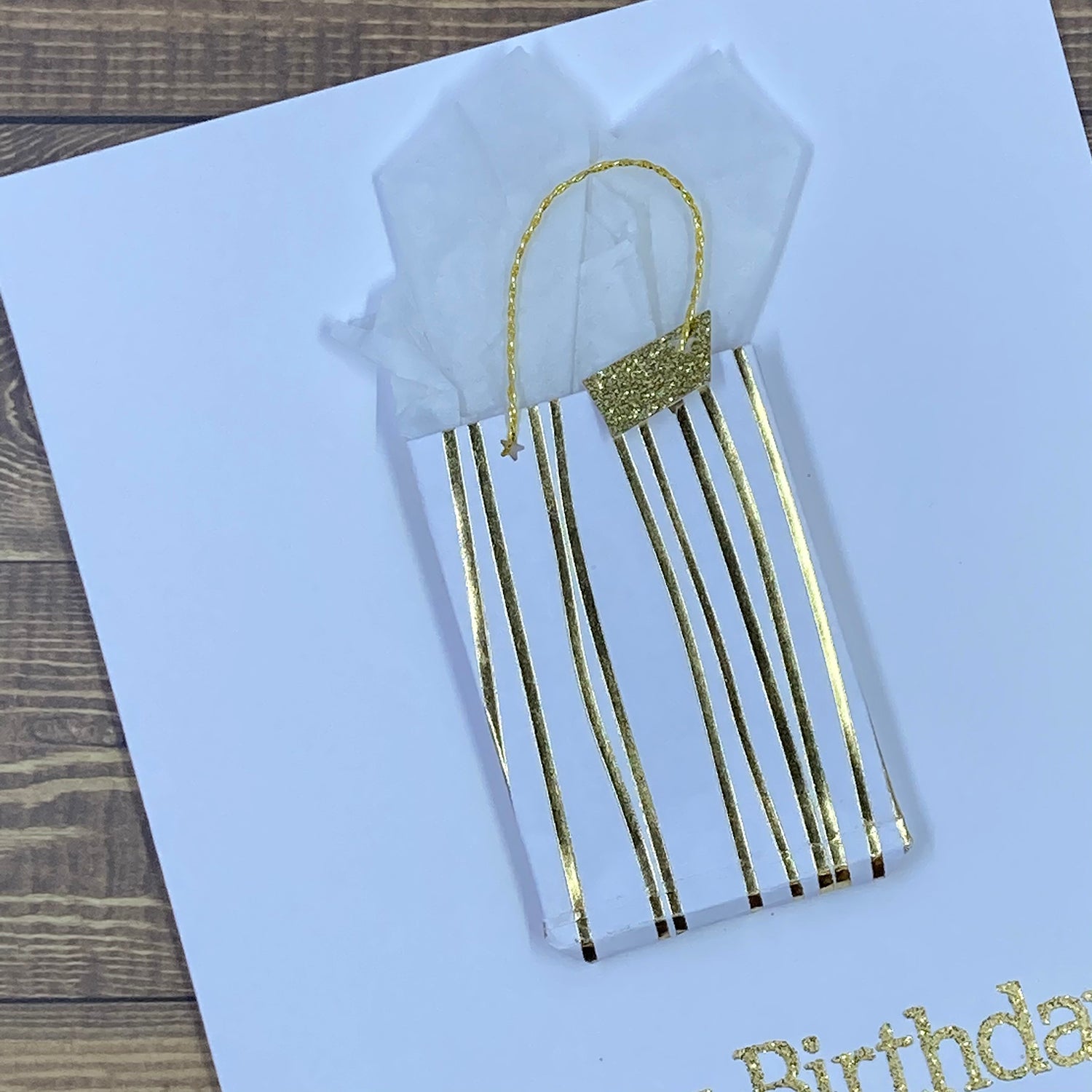 Birthday Shopper - Handmade Card