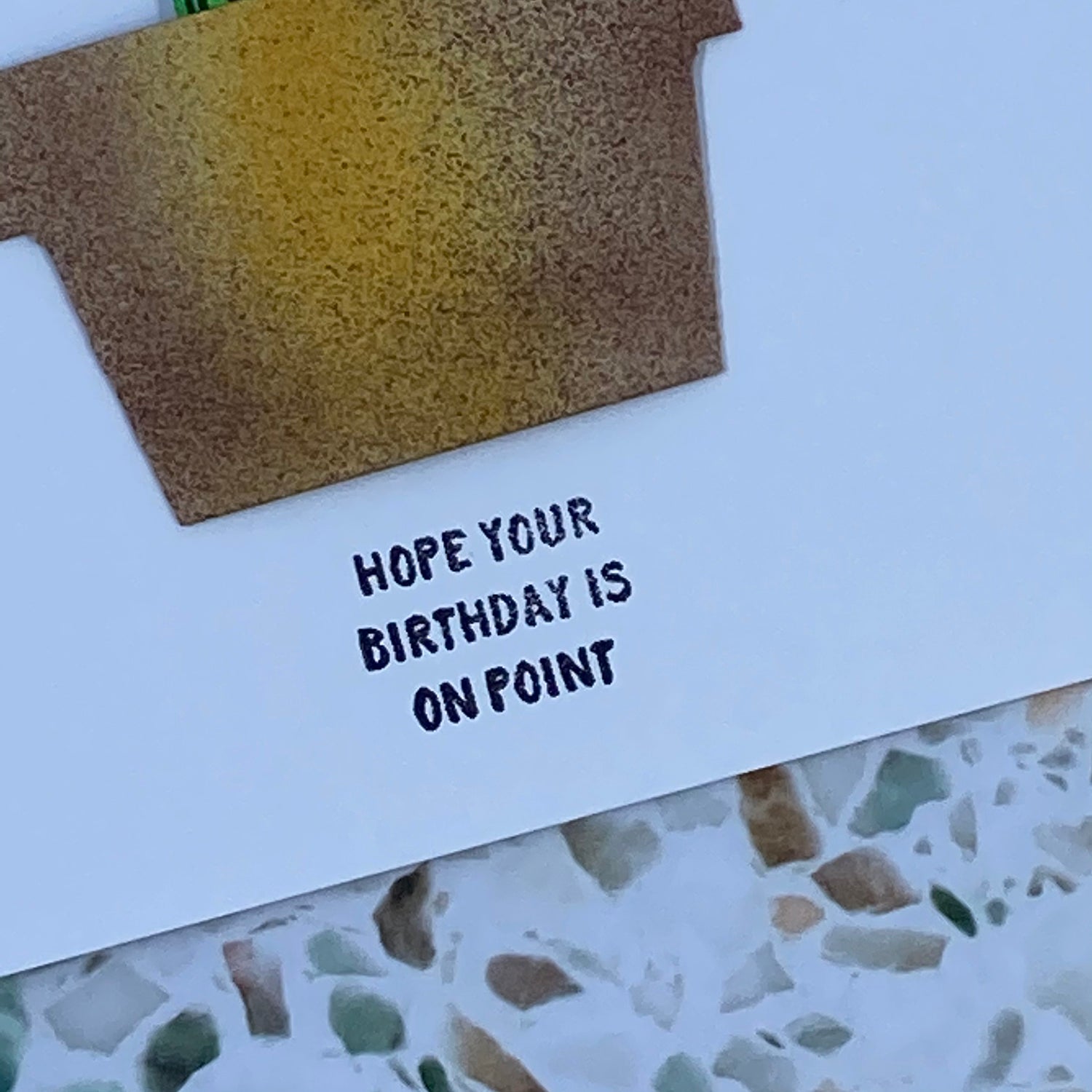 On Point Birthday - Handmade Card