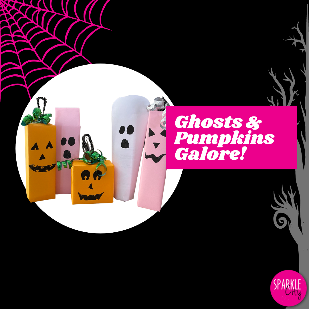 Halloween Ghosts and Pumpkins Printable File