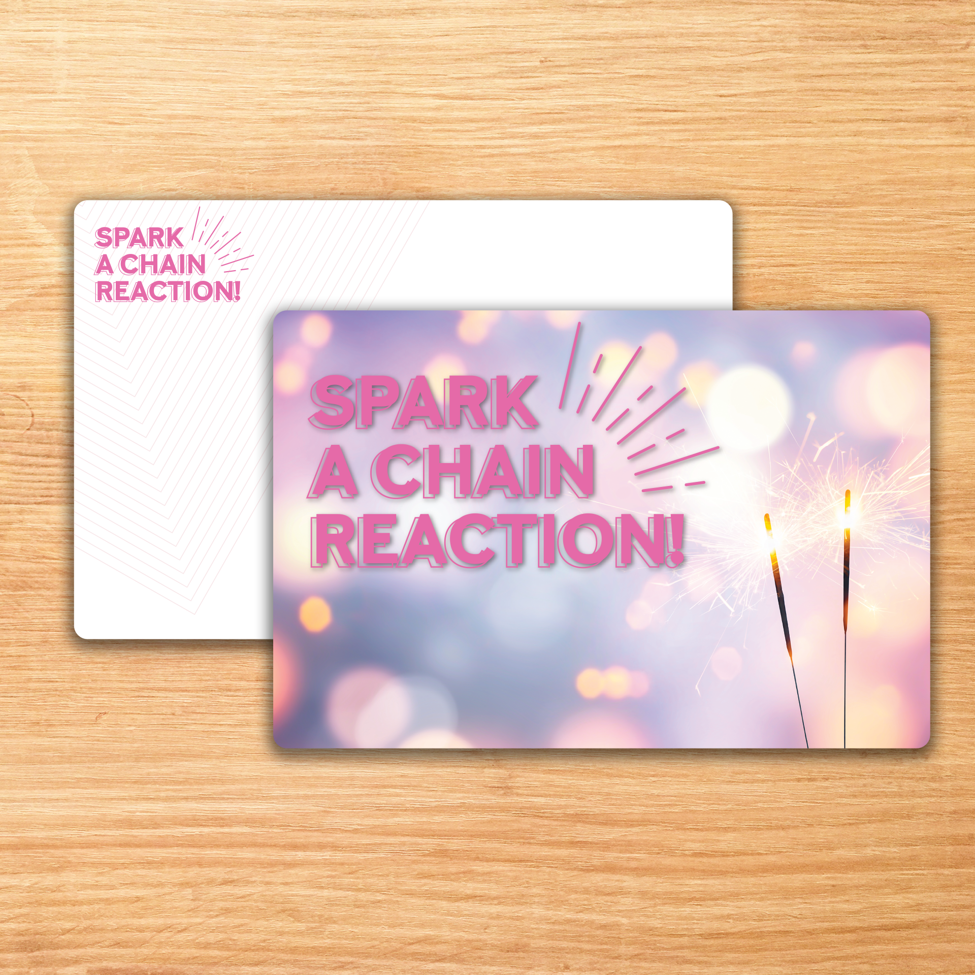 Spark a Chain Reaction - Sparkler Bright - Postcard