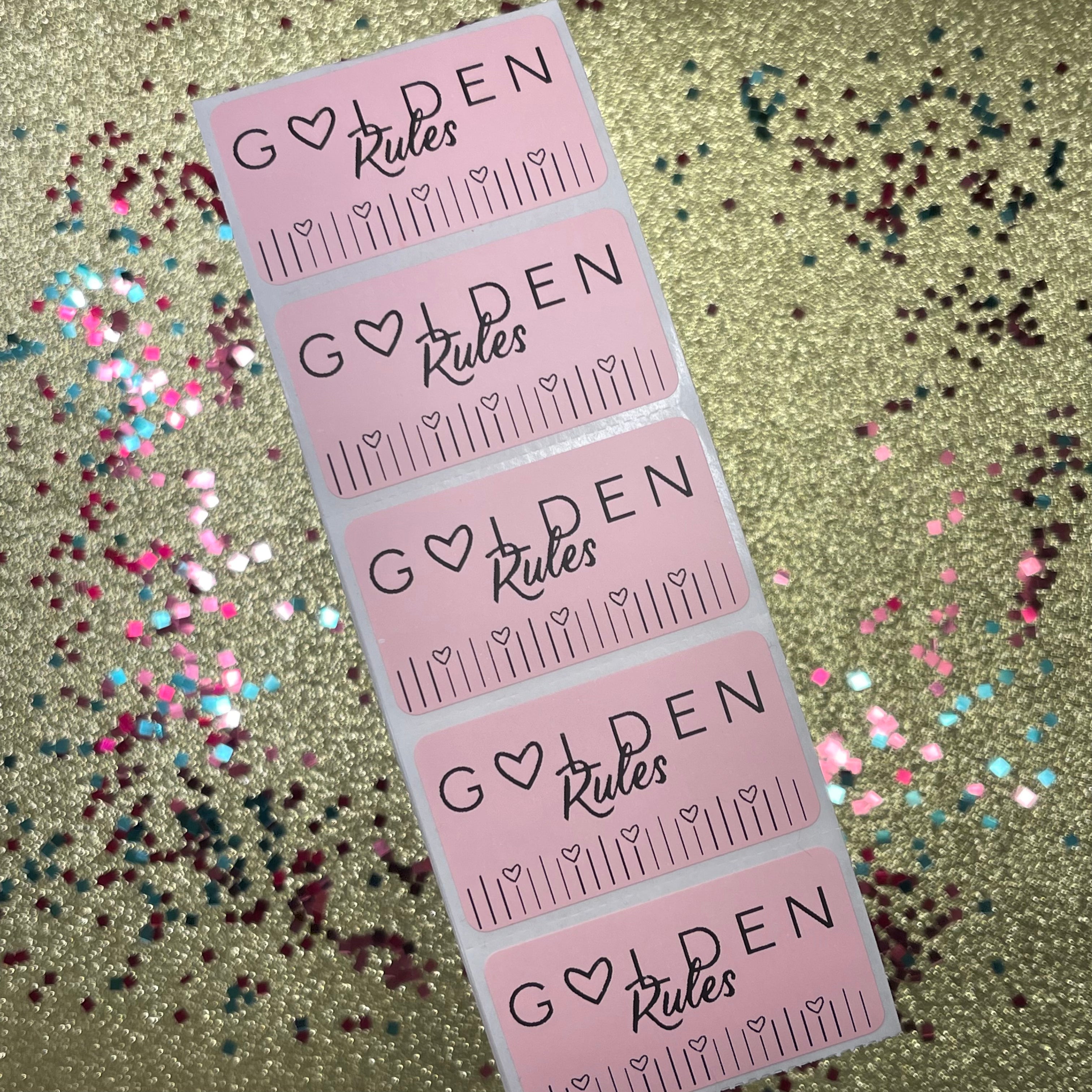 Golden Rules - Strip Stickers